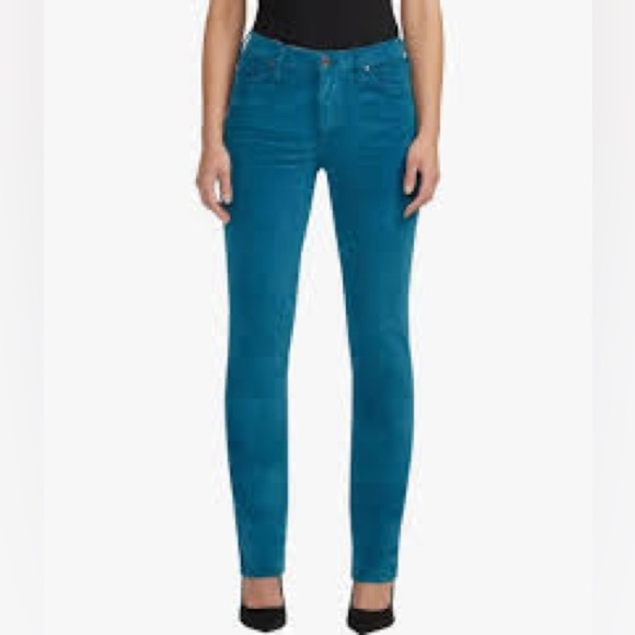 Cabi high skinny dark teal corduroy pants size 8 - Picture 1 of 7